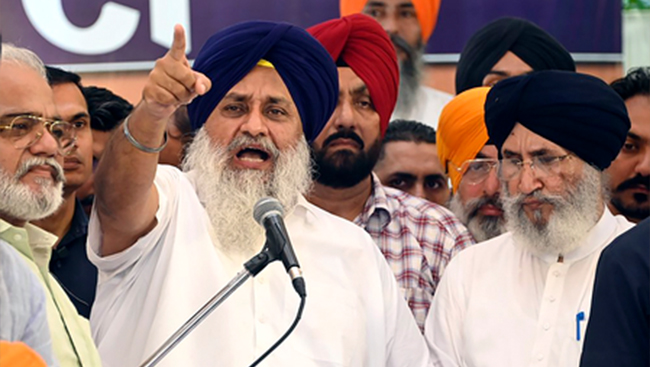 Sukhbir Badal condemns Punjab AAP govt for selling govt bonds to finance land acquisition